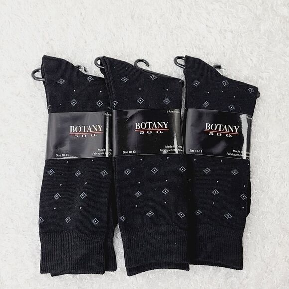 New! 3 Pair of Botany 500 Dress Socks - Picture 1 of 3